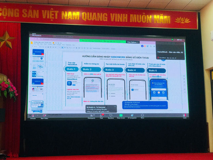 UBND XÃ NGỌC HỒI TỔ CHỨC TẬP HUẤN TRIỂN KHAI 
                            HỆ THỐNG HANOIWORK- Ảnh 1.