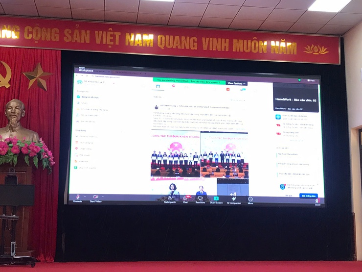 UBND XÃ NGỌC HỒI TỔ CHỨC TẬP HUẤN TRIỂN KHAI 
                            HỆ THỐNG HANOIWORK- Ảnh 2.