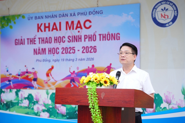 Xã Phù Đổng khai mạc Giải thể thao học sinh phổ thông năm học 2025–2026- Ảnh 2.