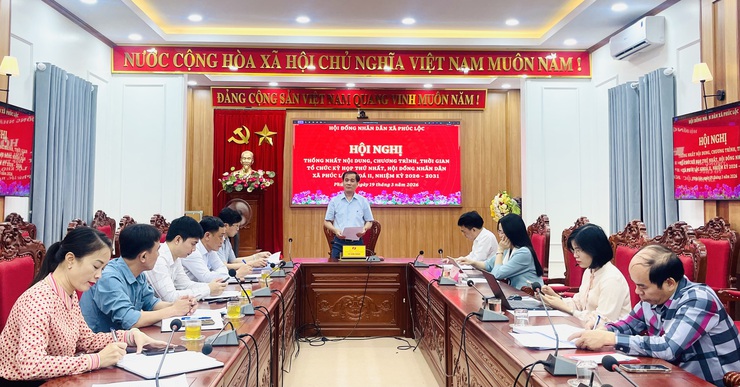 Hội nghị thống nhất nội dung, chương trình và thời gian tổ chức Kỳ họp thứ nhất HĐND xã Phúc Lộc khóa II, nhiệm kỳ 2026 - 2031- Ảnh 6.