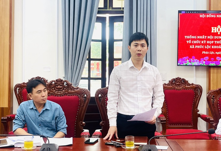 Hội nghị thống nhất nội dung, chương trình và thời gian tổ chức Kỳ họp thứ nhất HĐND xã Phúc Lộc khóa II, nhiệm kỳ 2026 - 2031- Ảnh 4.