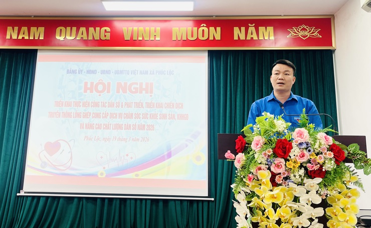 Xã Phúc Lộc tổ chức hội nghị triển khai thực hiện công tác dân số & phát triển; triển khai chiến dịch truyền thông lồng ghép cung cấp dịch vụ chăm sóc sức khoẻ sinh sản, KHHGĐ và nâng cao chất lượng dân số năm 2026- Ảnh 8.