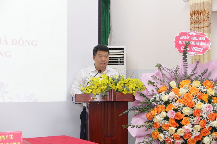 Lễ ký kết hỗ trợ chuyên môn giữ Trạm Y tế phường Hà Đông và Bệnh viện Y học cổ truyền Hà Đông- Ảnh 1.