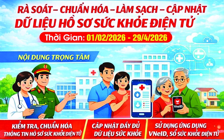 Xã Bất Bạt triển khai chiến dịch 90 ngày làm sạch dữ liệu hồ sơ sức khỏe điện tử- Ảnh 1.