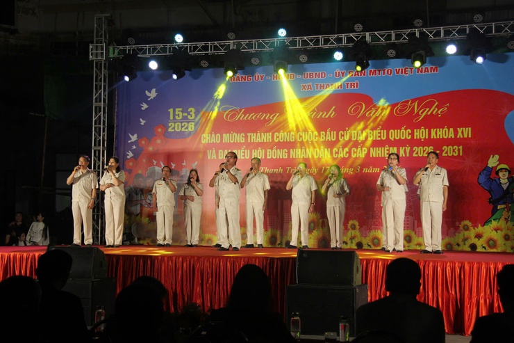 XÃ THANH TRÌ: CHƯƠNG TRÌNH VĂN NGHỆ CHÀO MỪNG THÀNH CÔNG CUỘC BẦU CỬ ĐẠI BIỂU QUỐC HỘI KHÓA XVI VÀ ĐẠI BIỂU HĐND CÁC CẤP NHIỆM KỲ 2026 – 2031- Ảnh 4.