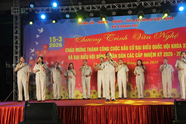 XÃ THANH TRÌ: CHƯƠNG TRÌNH VĂN NGHỆ CHÀO MỪNG THÀNH CÔNG CUỘC BẦU CỬ ĐẠI BIỂU QUỐC HỘI KHÓA XVI VÀ ĐẠI BIỂU HĐND CÁC CẤP NHIỆM KỲ 2026 – 2031- Ảnh 8.