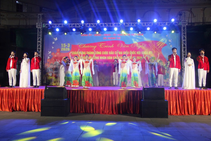 XÃ THANH TRÌ: CHƯƠNG TRÌNH VĂN NGHỆ CHÀO MỪNG THÀNH CÔNG CUỘC BẦU CỬ ĐẠI BIỂU QUỐC HỘI KHÓA XVI VÀ ĐẠI BIỂU HĐND CÁC CẤP NHIỆM KỲ 2026 – 2031- Ảnh 10.