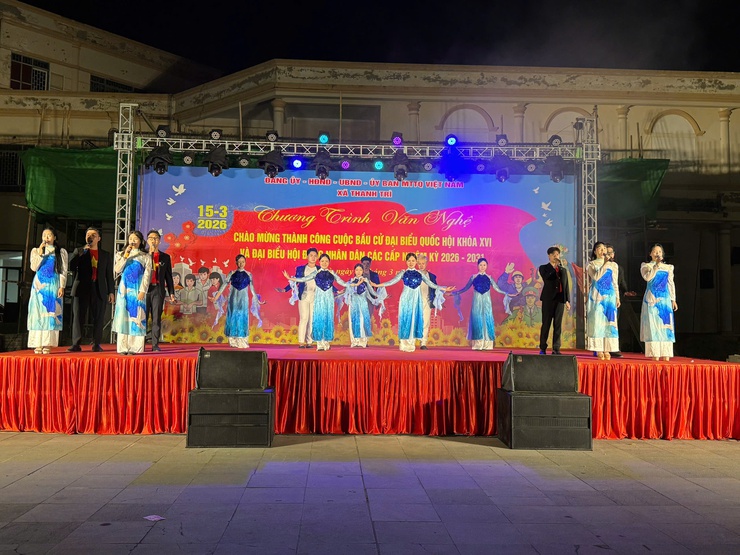 XÃ THANH TRÌ: CHƯƠNG TRÌNH VĂN NGHỆ CHÀO MỪNG THÀNH CÔNG CUỘC BẦU CỬ ĐẠI BIỂU QUỐC HỘI KHÓA XVI VÀ ĐẠI BIỂU HĐND CÁC CẤP NHIỆM KỲ 2026 – 2031- Ảnh 15.