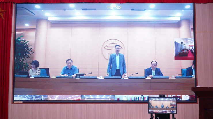 Xã Tây Phương tham dự hội nghị trực tuyến lấy ý kiến Quy hoạch chung Thủ đô Hà Nội tầm nhìn 100 năm- Ảnh 2.