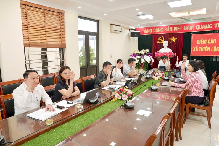 Ủy ban bầu cử xã Thiên Lộc tổ chức hội nghị thông qua biên bản tổng kết cuộc bầu cử đại biểu HĐND xã nhiệm kỳ 2026 - 2031- Ảnh 6.