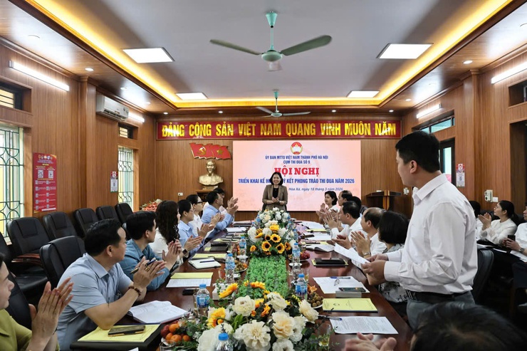 CỤM THI ĐUA SỐ 09 MTTQ TP HÀ NỘI TRIỂN KHAI KẾ HOẠCH VÀ KÝ KẾT PHONG TRÀO THI ĐUA NĂM 2026- Ảnh 1.