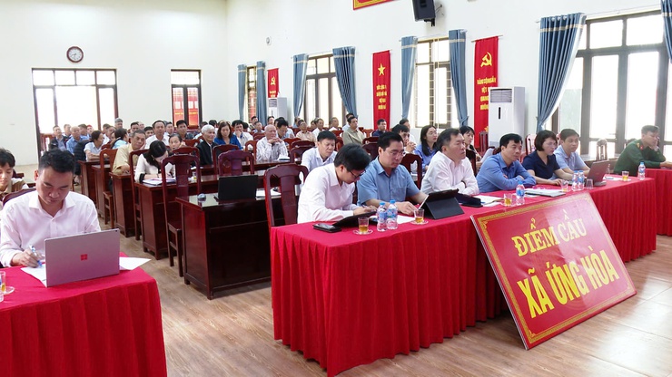 XÃ ỨNG HOÀ DỰ HỘI NGHỊ LẤY Ý KIẾN ĐỐI VỚI QUY HOẠCH TỔNG THỂ THỦ ĐÔ HÀ NỘI TẦM NHÌN 100 NĂM.- Ảnh 1.