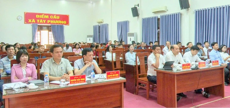 Xã Tây Phương tham dự hội nghị trực tuyến lấy ý kiến Quy hoạch chung Thủ đô Hà Nội tầm nhìn 100 năm- Ảnh 1.