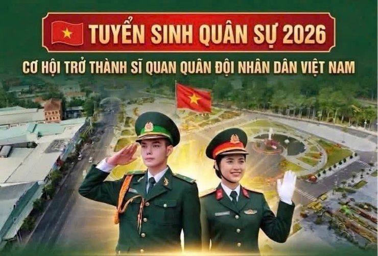 THÔNG BÁO TUYỂN SINH QUÂN SỰ NĂM 2026- Ảnh 1.