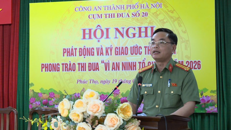 CỤM THI ĐUA SỐ 20 PHÁT ĐỘNG PHONG TRÀO THI ĐUA "VÌ AN NINH TỔ QUỐC" NĂM 2026- Ảnh 3.