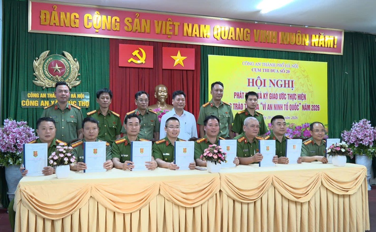 CỤM THI ĐUA SỐ 20 PHÁT ĐỘNG PHONG TRÀO THI ĐUA "VÌ AN NINH TỔ QUỐC" NĂM 2026- Ảnh 7.