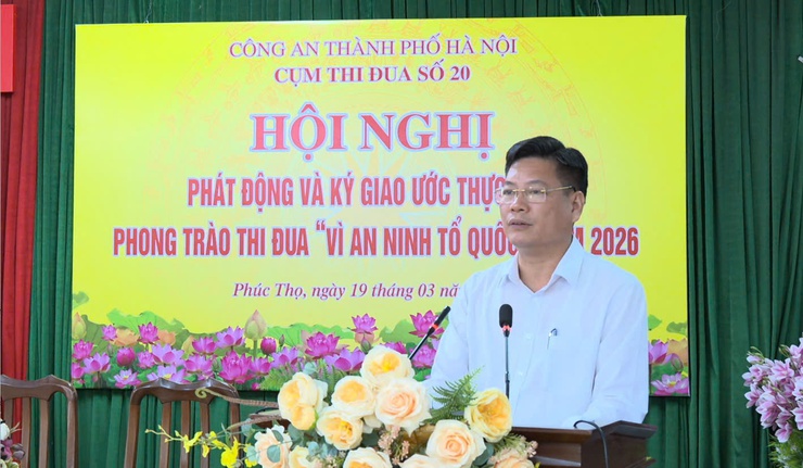 CỤM THI ĐUA SỐ 20 PHÁT ĐỘNG PHONG TRÀO THI ĐUA "VÌ AN NINH TỔ QUỐC" NĂM 2026- Ảnh 1.