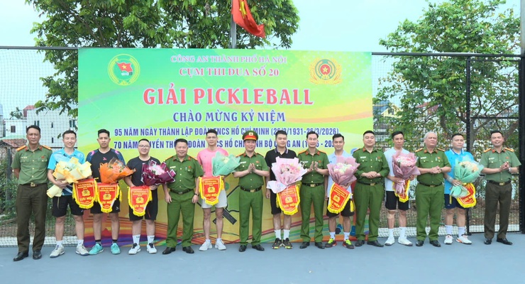 Sôi nổi Giải Pickleball Cụm thi đua số 20 – CATP Hà Nội tại xã Phúc Thọ- Ảnh 1.