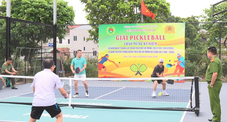 Sôi nổi Giải Pickleball Cụm thi đua số 20 – CATP Hà Nội tại xã Phúc Thọ- Ảnh 2.