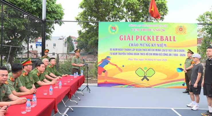 Sôi nổi Giải Pickleball Cụm thi đua số 20 – CATP Hà Nội tại xã Phúc Thọ- Ảnh 5.