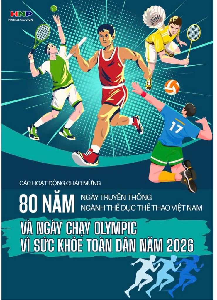 Tổ chức các hoạt động thể dục thể thao chào mừng 80 năm Ngày truyền thống Ngành Thể dục thể thao Việt Nam (27/3/1946 – 27/3/2026)- Ảnh 1.