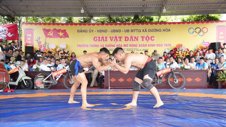Bế mạc Giải Vật Dân tộc truyền thống xã Dương Hoà mở rộng Xuân Bính Ngọ 2026- Ảnh 2.