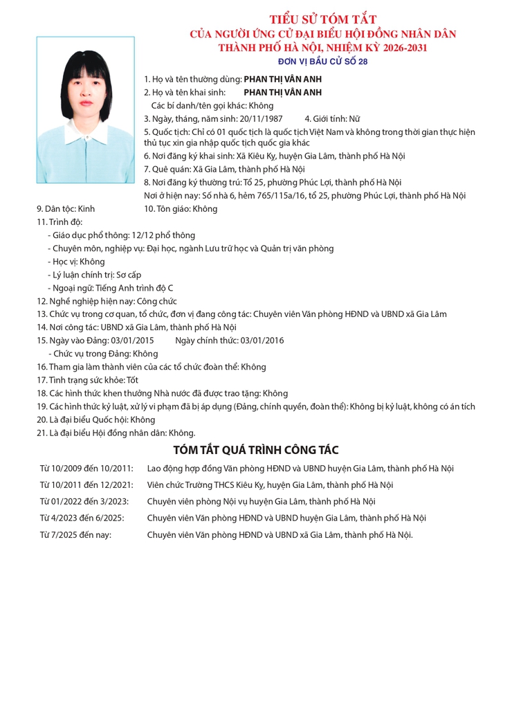 Danh sách chính thức những người ứng cử Đại biểu HĐND thành phố Hà Nội khóa XVII, nhiệm kỳ 2026 - 2031- Ảnh 2.