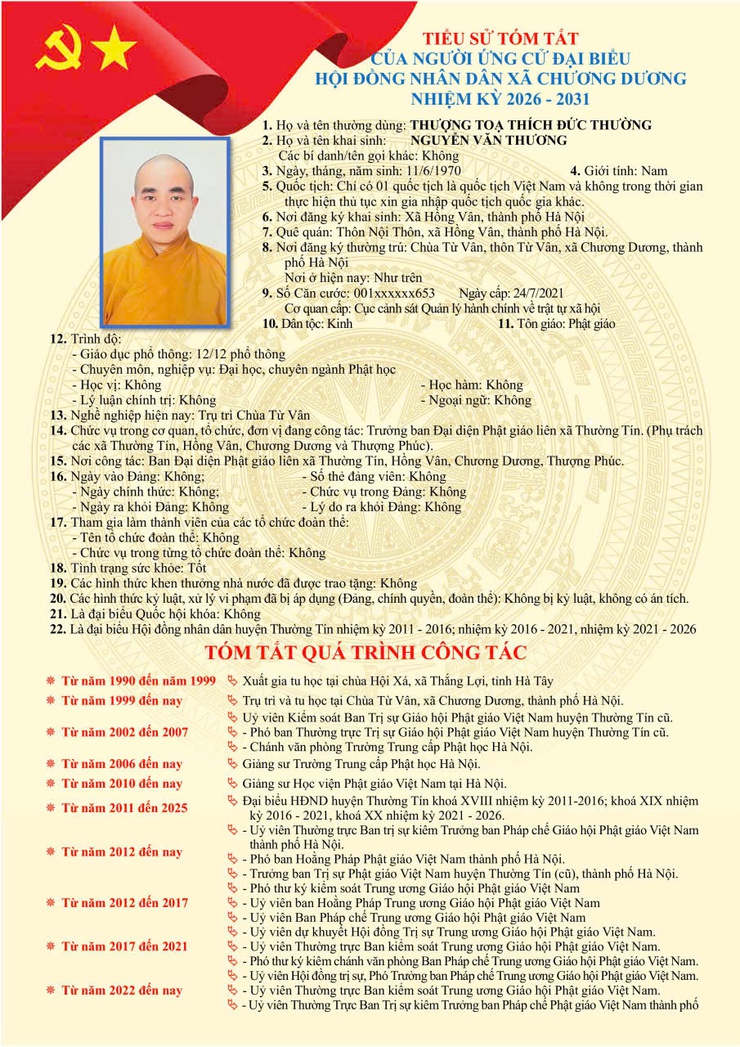 Tiểu sử tóm tắt ứng cử viên đại biểu HĐND xã Chương Dương nhiệm kỳ 2026 – 2031 (đơn vị bầu cử số 03)- Ảnh 3.