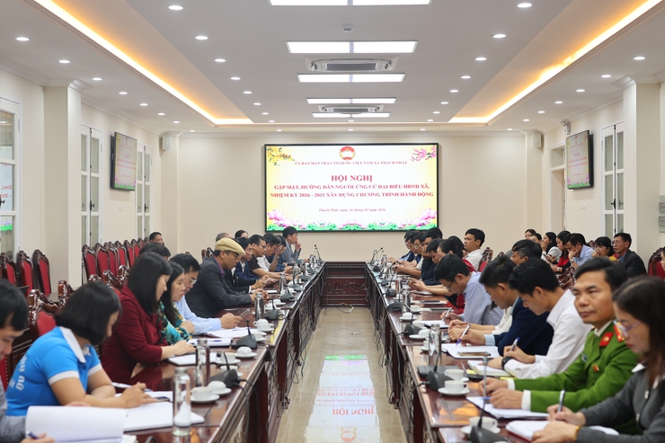 Thạch Thất: Gặp mặt, hướng dẫn xây dựng chương trình hành động cho 42 người ứng cử đại biểu HĐND xã nhiệm kỳ 2026 – 2031 - Ảnh 4.