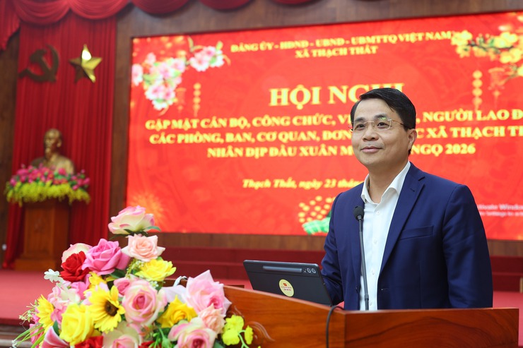 ĐỒNG CHÍ LÊ MINH ĐỨC – THÀNH ỦY VIÊN, BÍ THƯ ĐẢNG ỦY, CHỦ TỊCH HĐND XÃ THẠCH THẤT ỨNG CỬ ĐẠI BIỂU HĐND THÀNH PHỐ HÀ NỘI KHÓA XVII, NHIỆM KỲ 2026 – 2031- Ảnh 1.