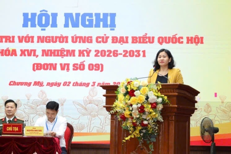 Ứng cử viên đại biểu Quốc hội tiếp xúc cử tri đơn vị bầu cử số 9 – Điểm cầu xã Hòa Lạc cử tri tham gia nghiêm túc, trách nhiệm- Ảnh 7.