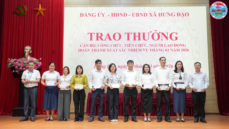 Xã Hưng Đạo tổ chức Lễ chào cờ đầu tháng 03/2026- Ảnh 6.