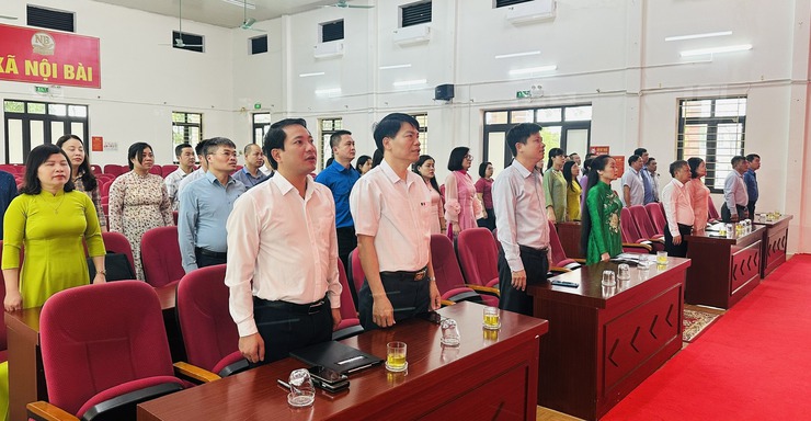 ĐẢNG BỘ CÁC CƠ QUAN ĐẢNG XÃ NỘI BÀI TỔ CHỨC LỄ CHÀO CỜ THÁNG 3/2026- Ảnh 1.