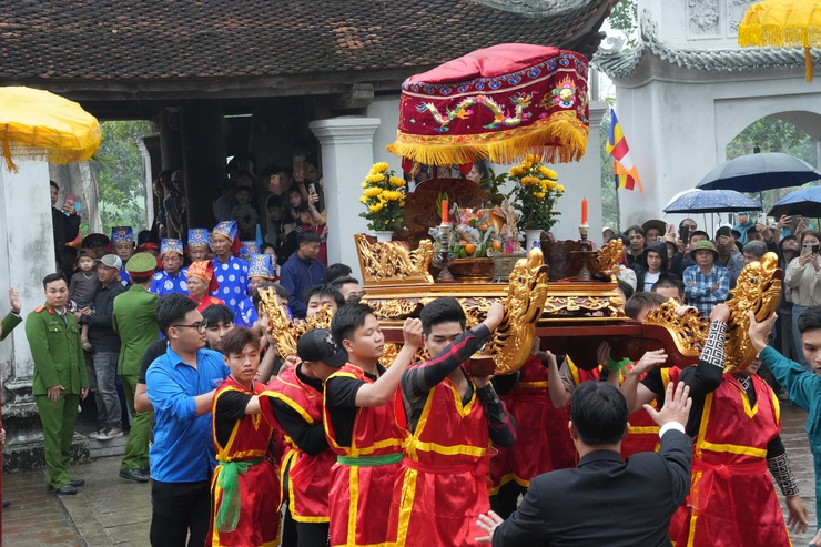 Lễ rước kiệu Chùa Đậu – Dấu thiêng hội tụ- Ảnh 1.