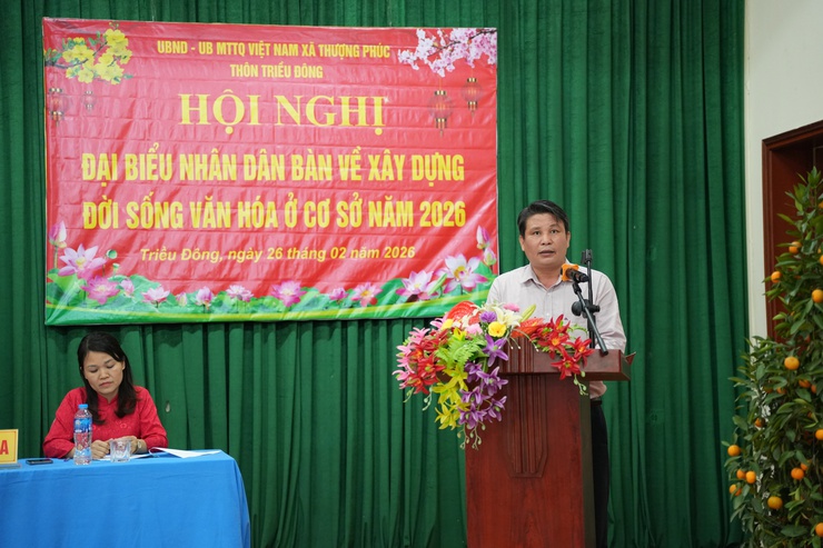 Thôn Triều Đông tổ chức hội nghị đại biểu nhân dân năm 2026- Ảnh 2.