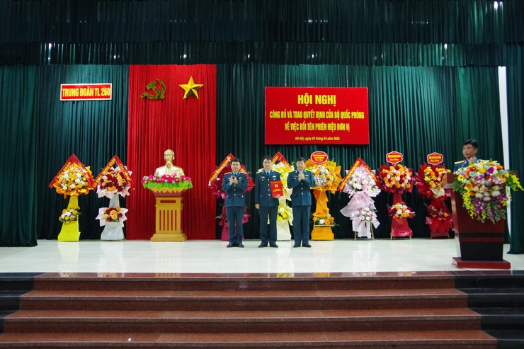 Trung đoàn 64, Sư đoàn 361 tổ chức Hội nghị công bố và trao quyết định của Bộ Quốc phòng về việc đổi tên phiên hiệu đơn vị- Ảnh 1.