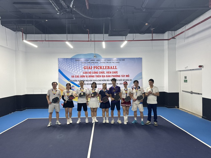 Giải Pickleball phường Tây Mỗ mừng Đảng, mừng xuân Bính Ngọ - 2026- Ảnh 8.