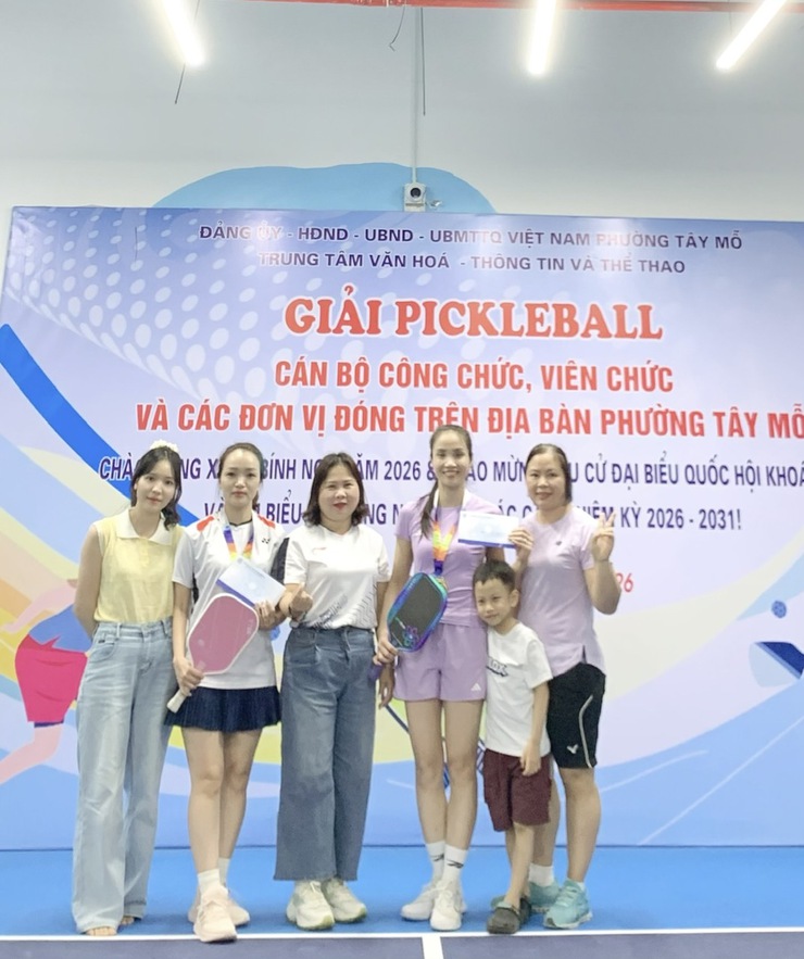 Giải Pickleball phường Tây Mỗ mừng Đảng, mừng xuân Bính Ngọ - 2026- Ảnh 9.
