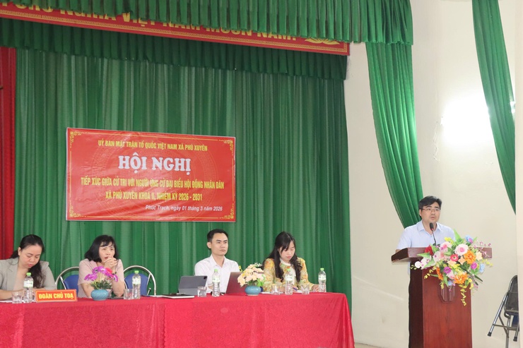 ĐƠN VỊ BẦU CỬ SỐ 4 TIẾP XÚC CỬ TRI TẠI THÔN PHÚC TRẠCH- Ảnh 3.