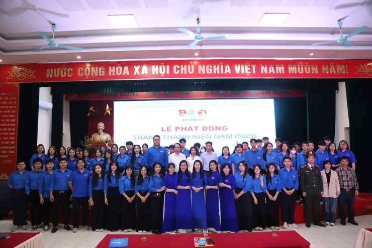 Lễ phát động Tháng Thanh niên năm 2026: "Dưới lá cờ vẻ vang của Đảng – Tuổi trẻ Thiên Lộc tiên phong trong kỷ nguyên số"- Ảnh 5.