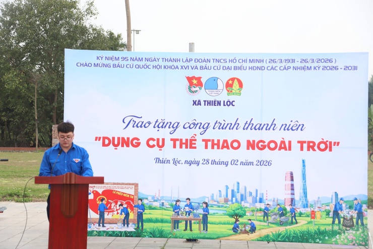 Lễ phát động Tháng Thanh niên năm 2026: "Dưới lá cờ vẻ vang của Đảng – Tuổi trẻ Thiên Lộc tiên phong trong kỷ nguyên số"- Ảnh 8.