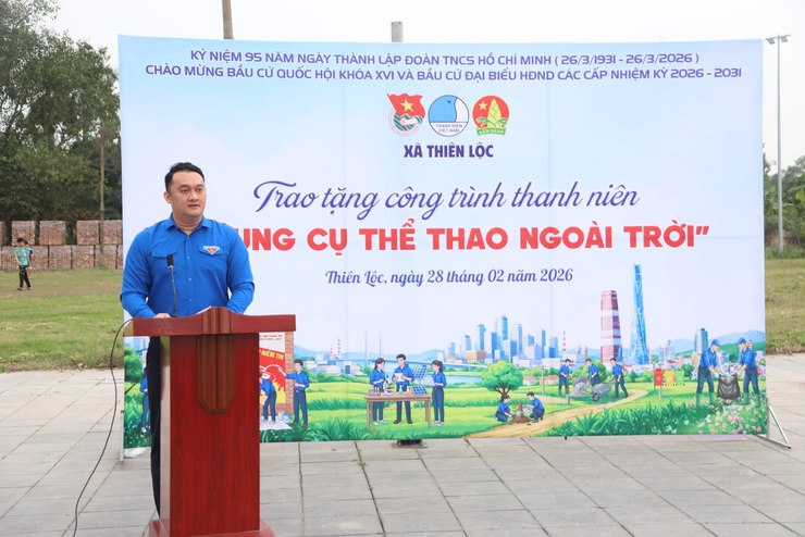 Lễ phát động Tháng Thanh niên năm 2026: "Dưới lá cờ vẻ vang của Đảng – Tuổi trẻ Thiên Lộc tiên phong trong kỷ nguyên số"- Ảnh 7.