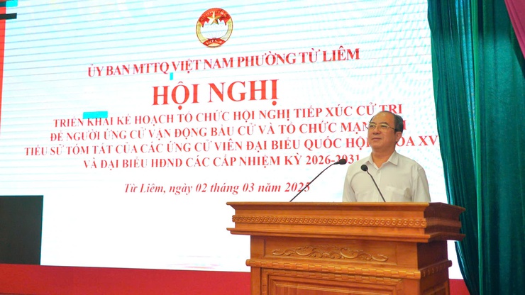 Phường Từ Liêm triển khai kế hoạch tổ chức hội nghị tiếp xúc cử tri và mạn đàm tiểu sử ứng cử viên- Ảnh 2.