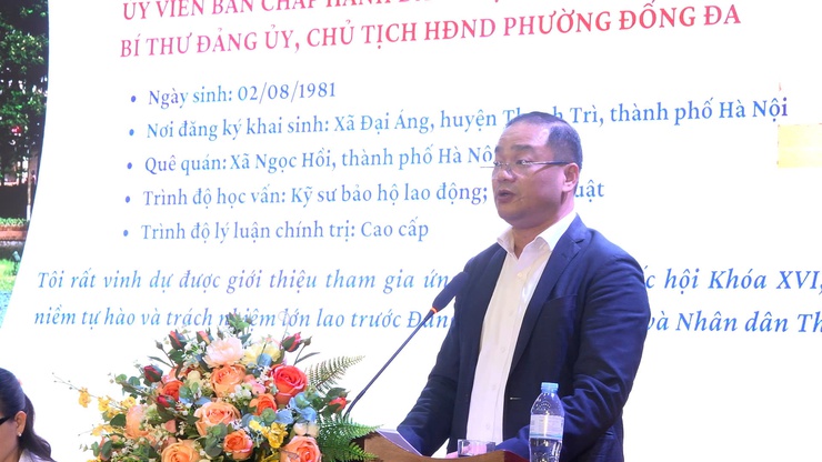 Bình Minh tham gia hội nghị trực tuyến Ứng cử viên đại biểu Quốc hội khóa XVI (đơn vị số 7 TP Hà Nội) tiếp xúc cử tri vận động bầu cử- Ảnh 5.