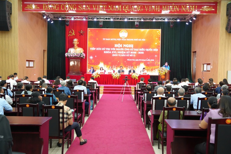 Bình Minh tham gia hội nghị trực tuyến Ứng cử viên đại biểu Quốc hội khóa XVI (đơn vị số 7 TP Hà Nội) tiếp xúc cử tri vận động bầu cử- Ảnh 1.