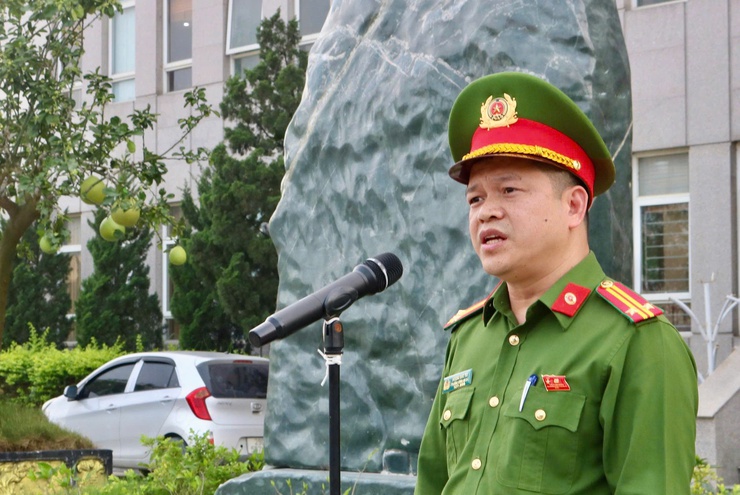 Công an xã Mỹ Đức ra quân bảo đảm an ninh trật tự phục vụ bầu cử đại biểu Quốc hội khóa XVI và đại biểu HĐND các cấp nhiệm kỳ 2026–2031- Ảnh 2.