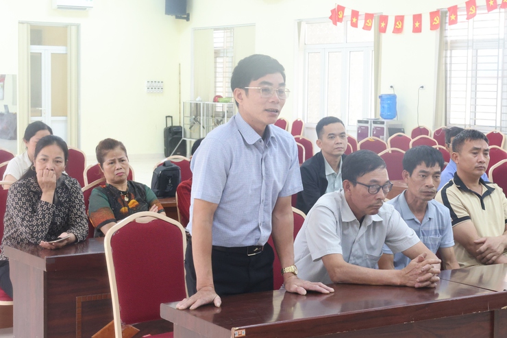 xã Hòa Phú: Đối thoại với các hộ dân thuộc diện thu hồi đất dự án xây dựng tuyến đường từ chợ Sẽ Hồng Phong đi Đồng Lạc tỉnh lộ 429- Ảnh 6.