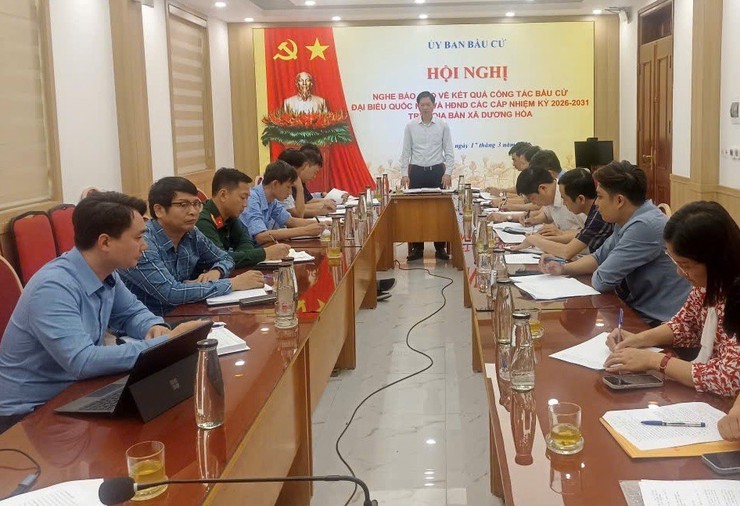 Cuộc bầu cử thành công, xã Dương Hoà chuẩn bị cho kỳ họp đầu tiên của HĐND xã khoá II, nhiệm kỳ 2026-2031 - Ảnh 1.