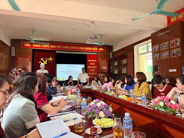 Phường Vĩnh Tuy đón đoàn kiểm tra chuyên môn cấp học mầm non năm học 2025–2026- Ảnh 1.