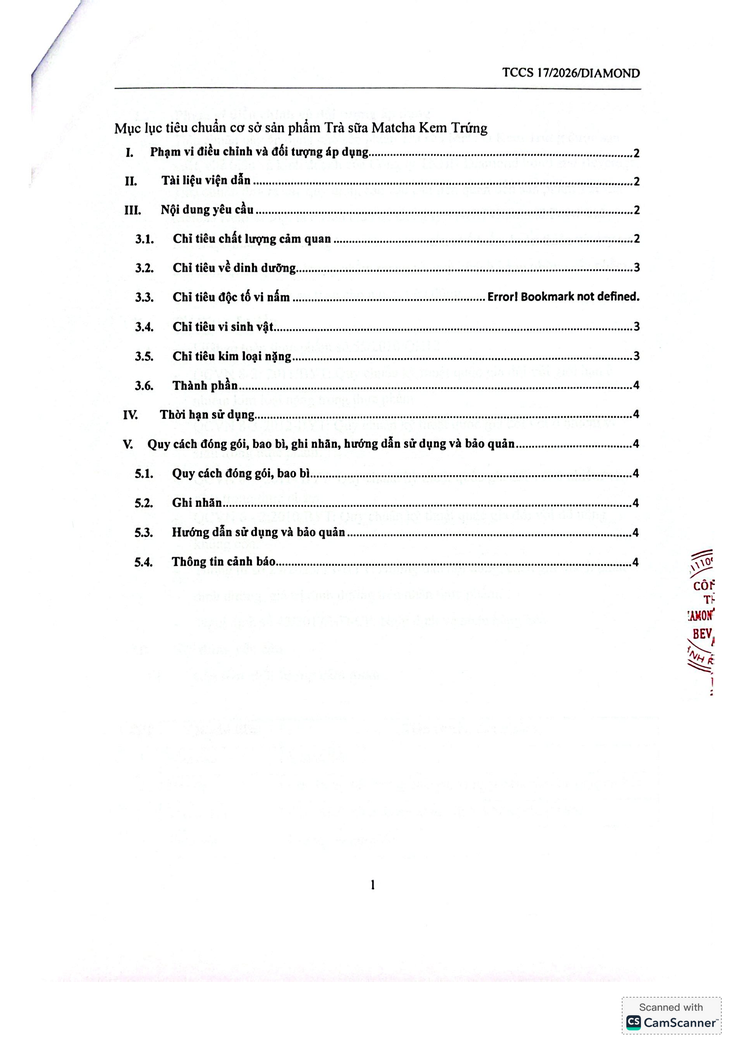 Bản tự công bố sản phẩm Trà sữa Matcha kem trứng- Ảnh 2.